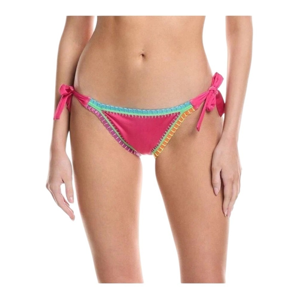 Ferrarini x Pq Crochet-Trim Bikini Bottoms NWT
